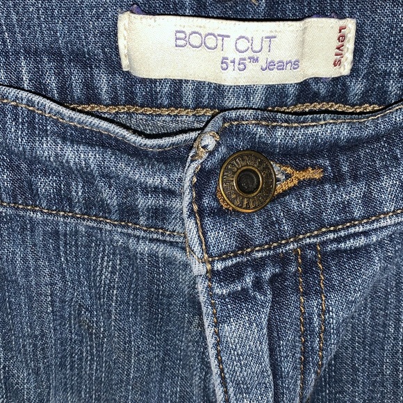 Levi’s 515 Bootcut Blue Jeans Size 12 Medium - Picture 3 of 7